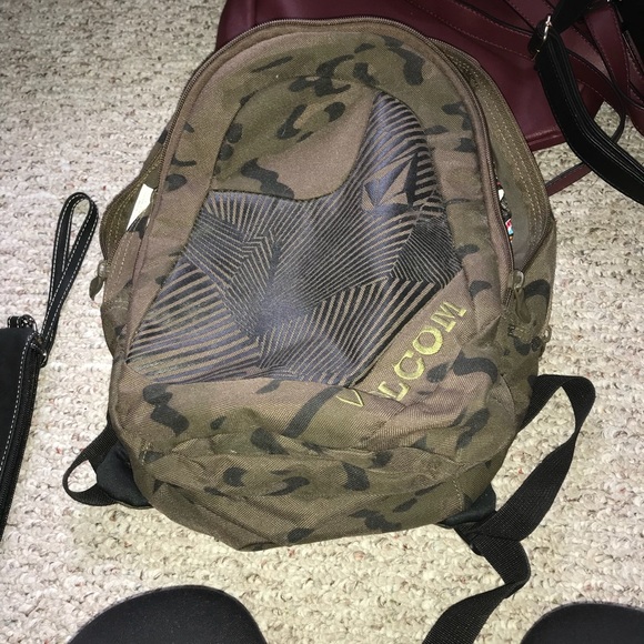 volcom camo backpack